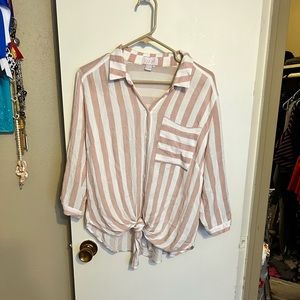Striped Beachy Vibe Shirt